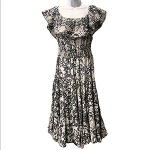 Chelsea & Theodore Maxi Prairie Gypsy Dress XL Plus Size 16